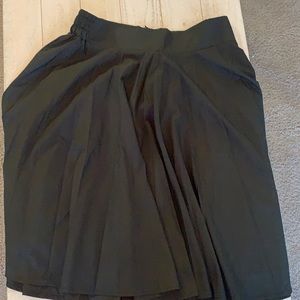 Black midi skirt